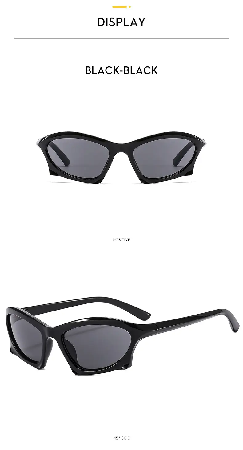 European American 2022 Y2K Futuristic Sunglasses Hot Girls Riding High — feature 12