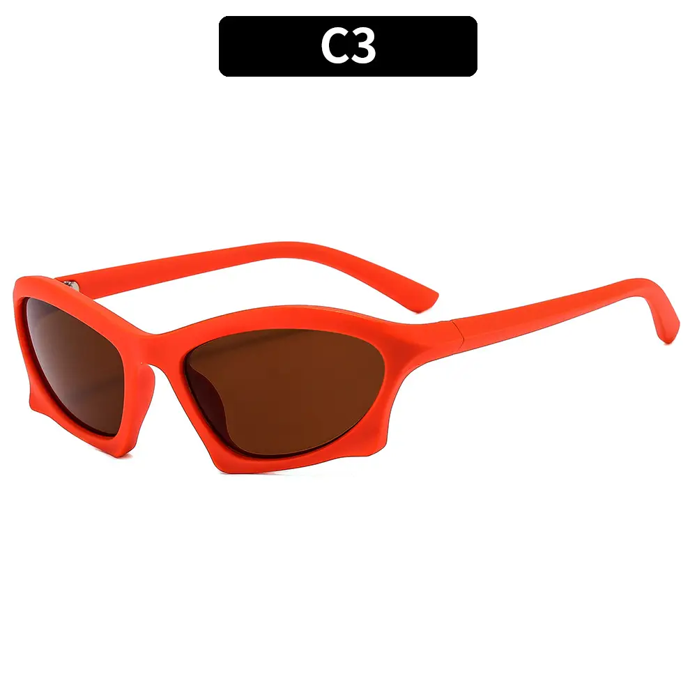 European American 2022 Y2K Futuristic Sunglasses Hot Girls Riding High