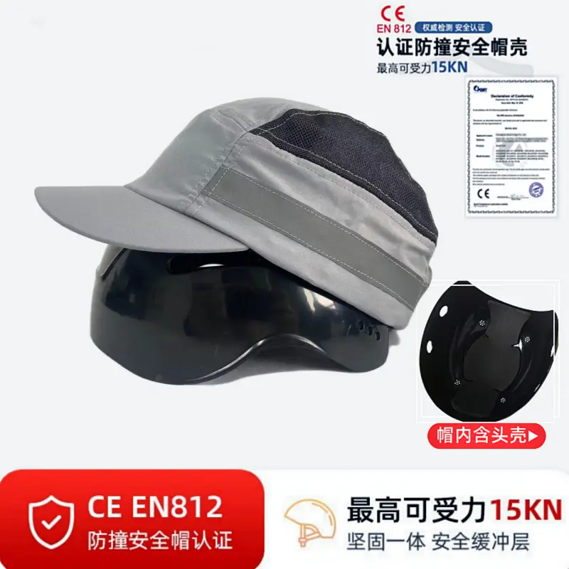 Blue Lightweight Safety Helmet with Anti-Fall Duckbill Cap - Image 16