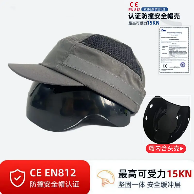 Blue Lightweight Safety Helmet with Anti-Fall Duckbill Cap - Image 17
