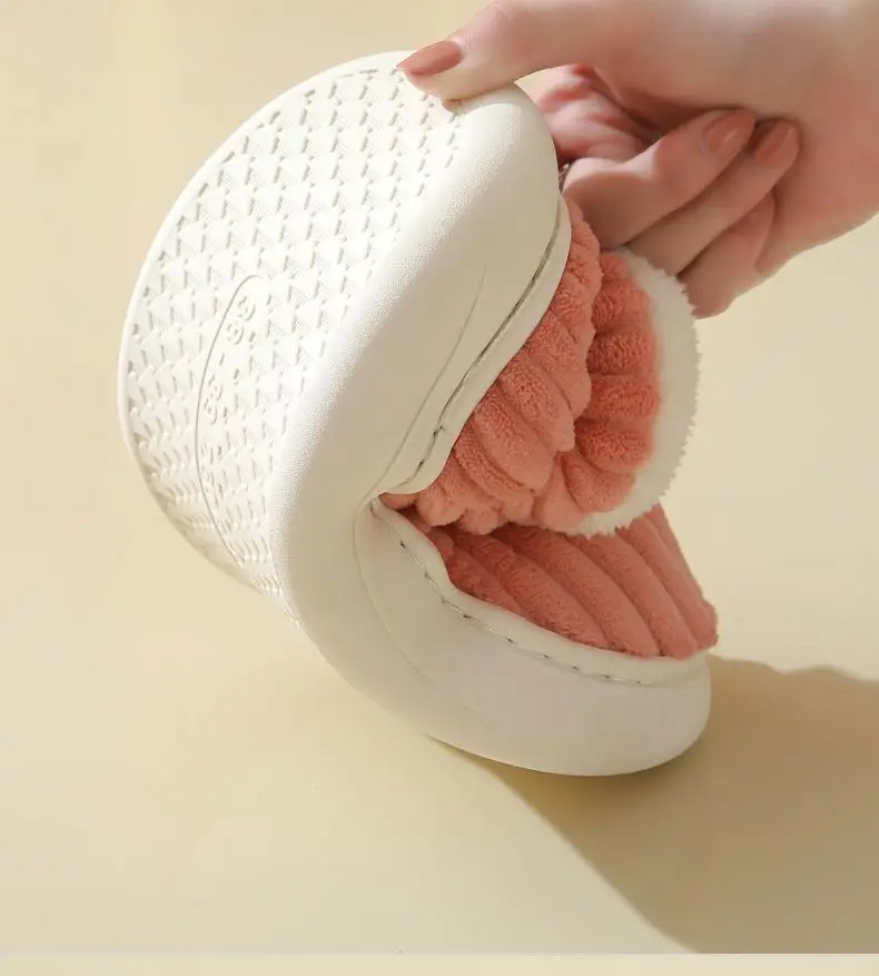 2025 Winter Closed-Back Cotton Slippers for Men, Thick-Soled Indoor and Outdoor Non-Slip Warm Cotton Shoes for Couples and Elderly Women — feature 17