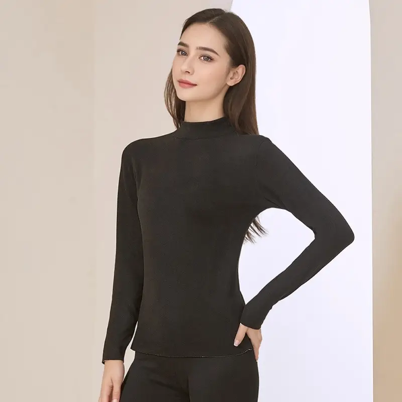 2025 Thermal Underwear Set Double-Sided Brushed High Collar - Image 6