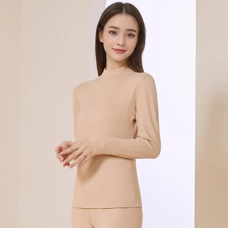 2025 Thermal Underwear Set Double-Sided Brushed High Collar - Image 7