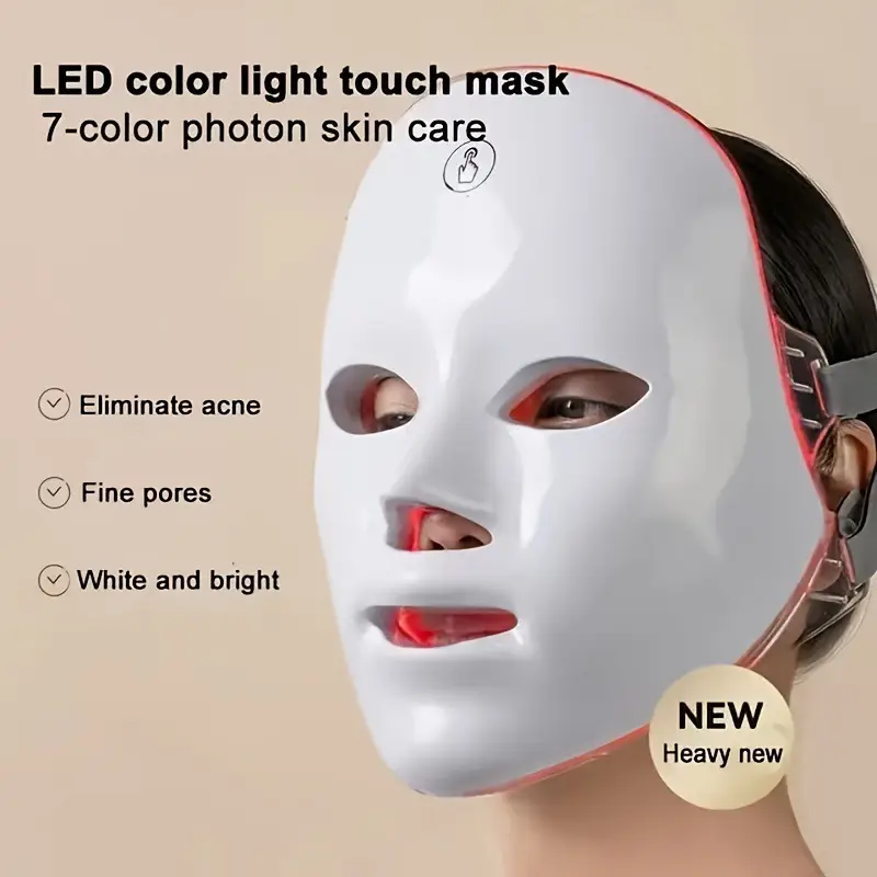 LED Silicone Skin Rejuvenation Mask for Anti-Wrinkle & Acne Care - Image 3