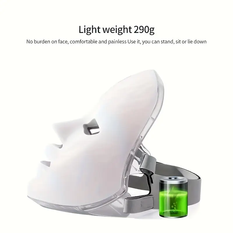 LED Silicone Skin Rejuvenation Mask for Anti-Wrinkle & Acne Care - Image 4