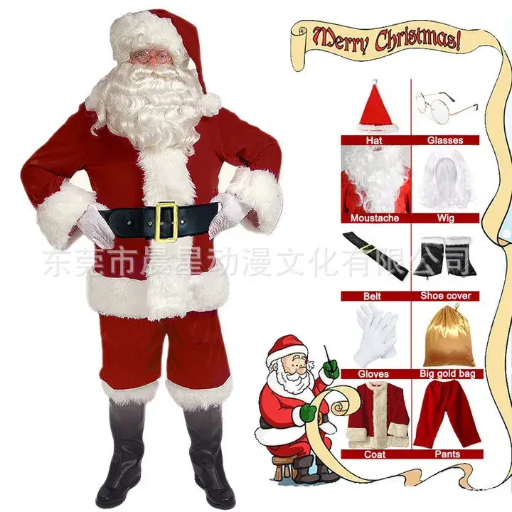 Red Flannel Santa Claus Climbing Wall Decor 170cm - Image 6