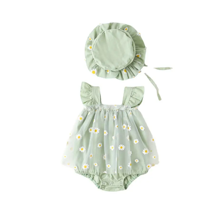 Yellow Baby Jumpsuit Set for Girls 100 Days Old