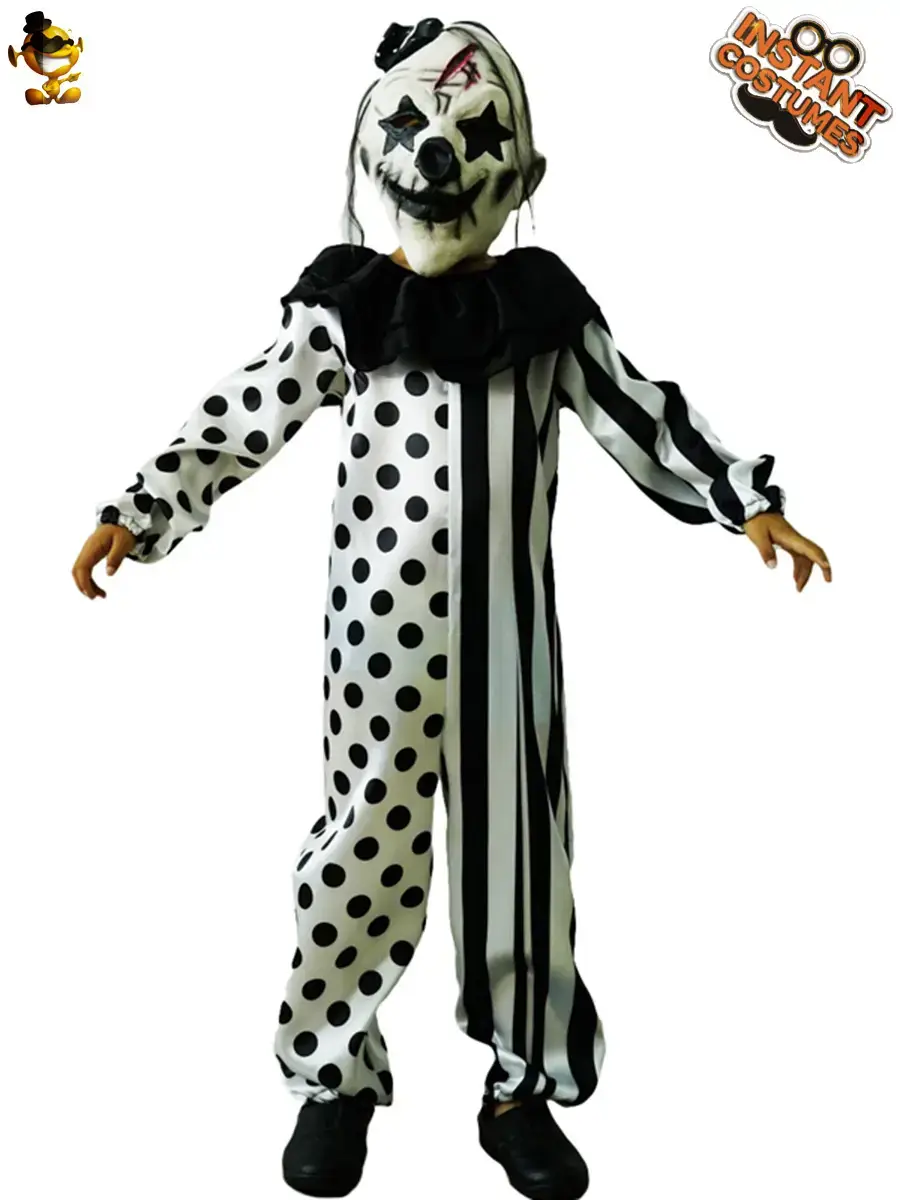 Halloween Movie Game Devil Clown Costume Kids - Image 3