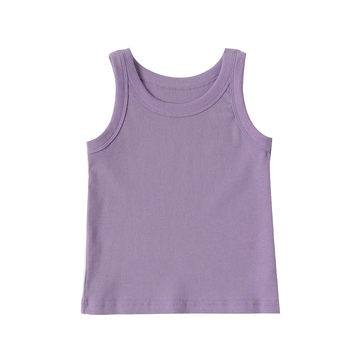 Women Cotton Vest Grey White Round Neck Summer Clothing - Image 10