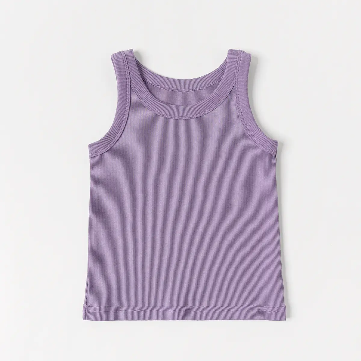 Women Cotton Vest Grey White Round Neck Summer Clothing — feature 1