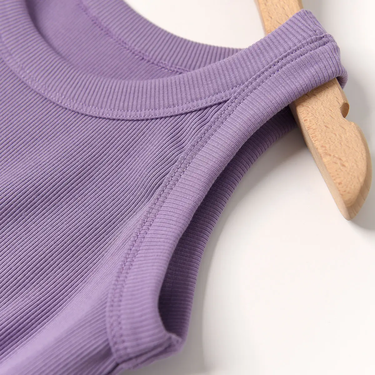 Women Cotton Vest Grey White Round Neck Summer Clothing — feature 16