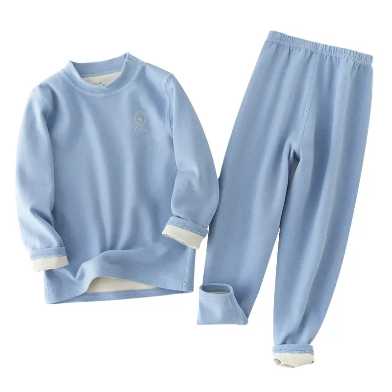 CUHK Orange Thermal Underwear Set for Baby Autumn Winter