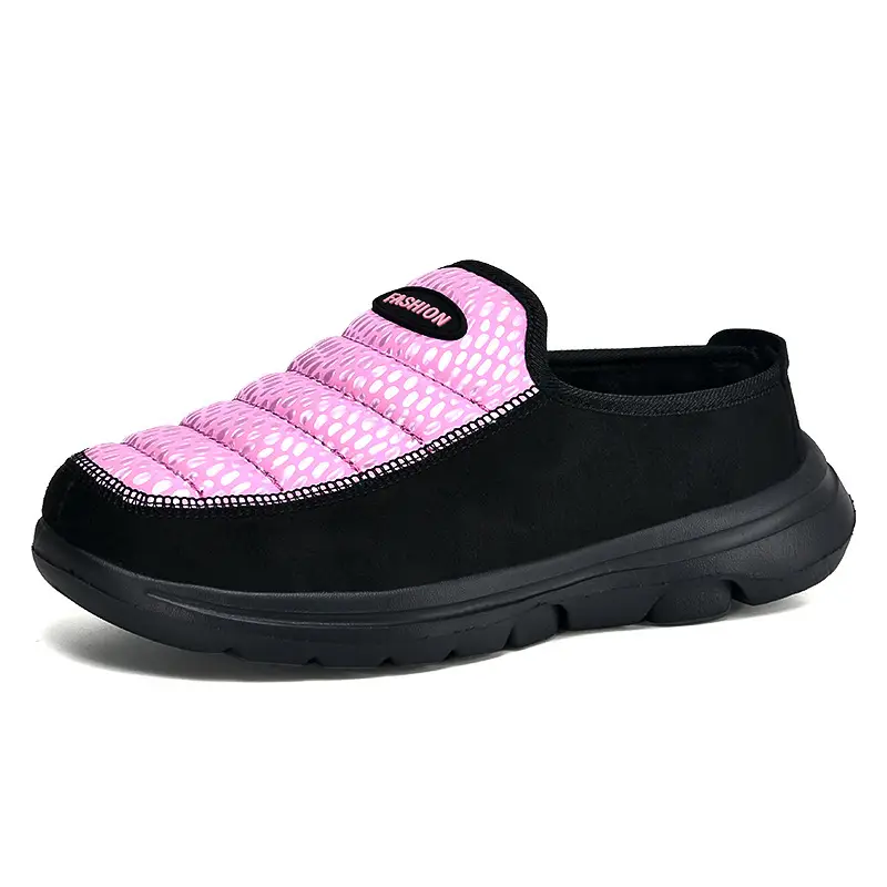 Factory straight hair 2022 new cotton drag for the elderly plus velvet low-top women's warm splash-proof soft bottom breathable pedal men - Image 9