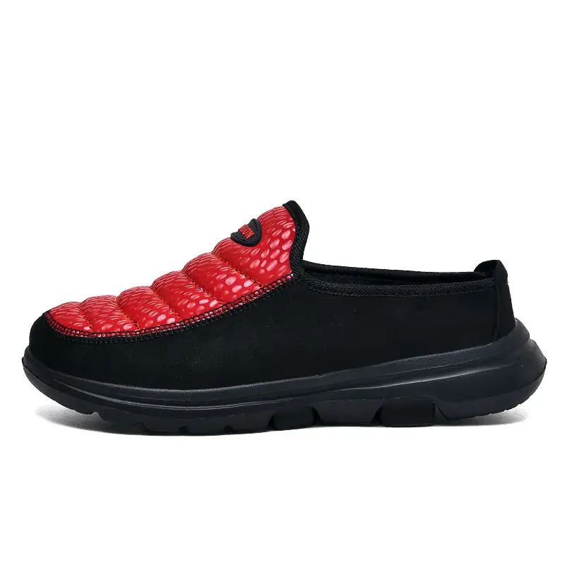 Factory straight hair 2022 new cotton drag for the elderly plus velvet low-top women's warm splash-proof soft bottom breathable pedal men - Image 2