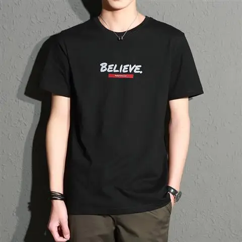 Men Black Balancedoves Loose Sleeve T-Shirt - Image 23