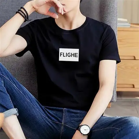 Men Black Balancedoves Loose Sleeve T-Shirt - Image 26