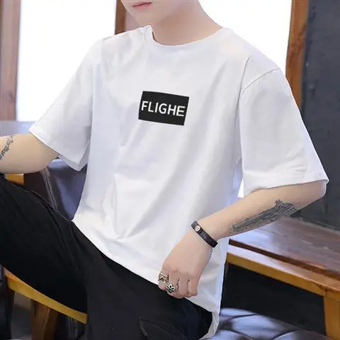 Men Black Balancedoves Loose Sleeve T-Shirt - Image 27