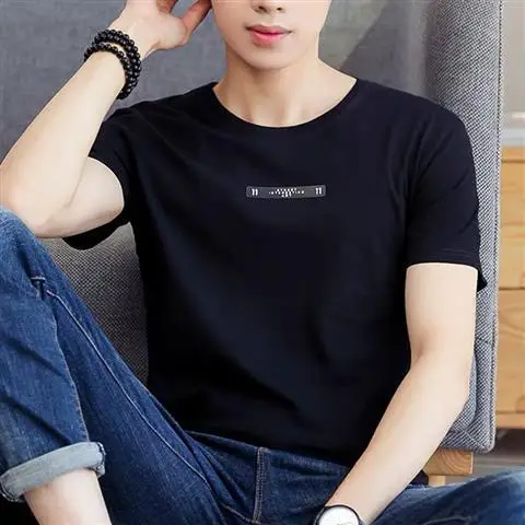 Men Black Balancedoves Loose Sleeve T-Shirt - Image 32