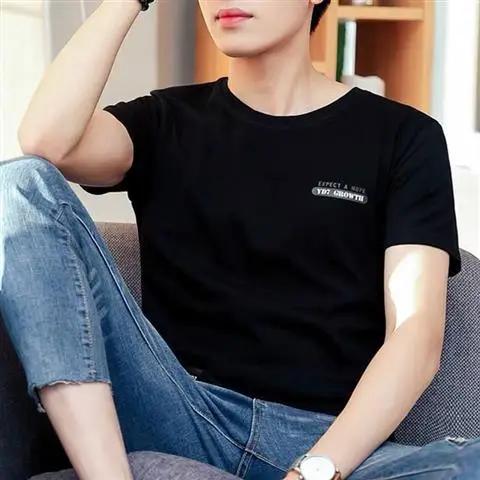 Men Black Balancedoves Loose Sleeve T-Shirt - Image 34