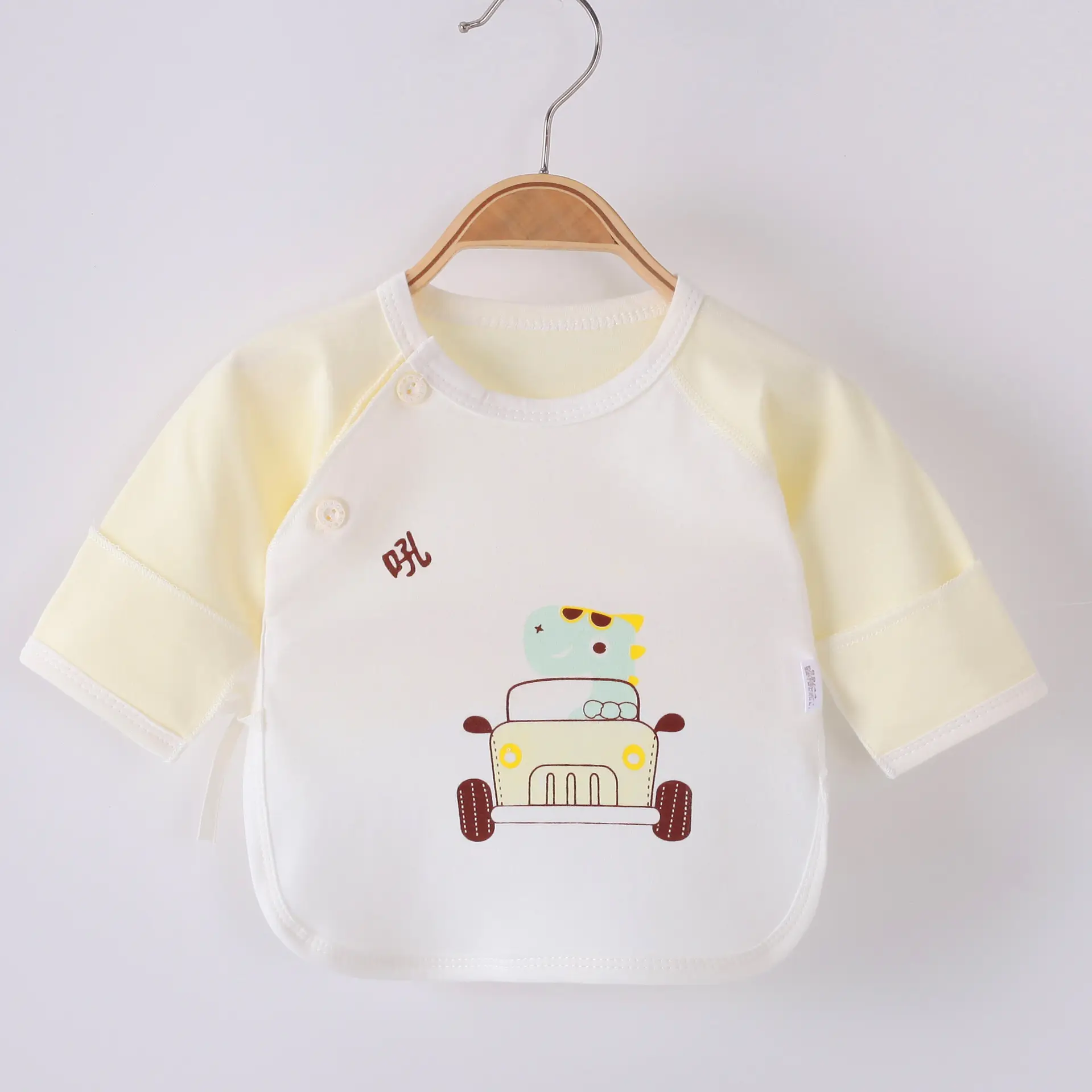 Baby Monk T-Shirt Cream Yellow Short Sleeve - Image 9