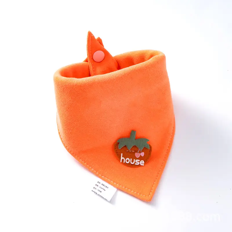 Baby Doll Triangle Towel Cotton Bib Anti-Spitting Scarf Yellow - Image 4