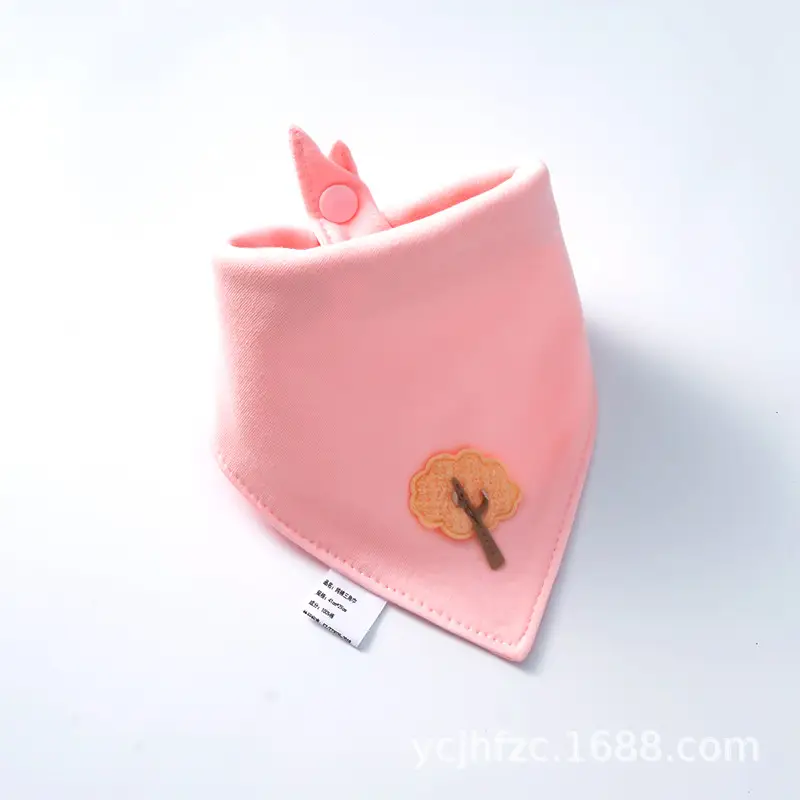 Baby Doll Triangle Towel Cotton Bib Anti-Spitting Scarf Yellow - Image 7
