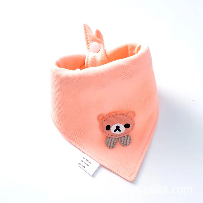 Baby Doll Triangle Towel Cotton Bib Anti-Spitting Scarf Yellow - Image 9