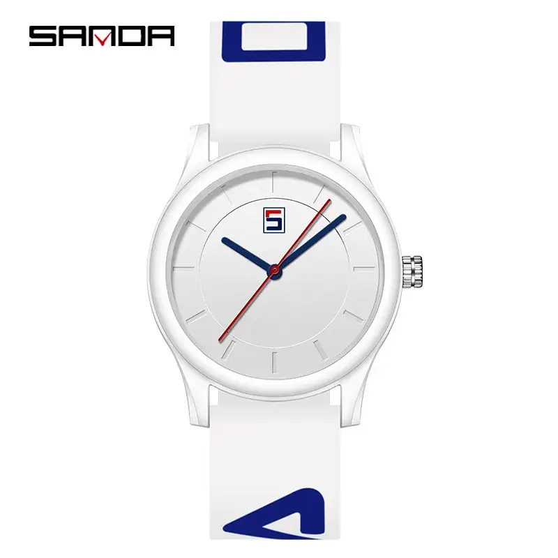 Waterproof Silicone Strap Watch for Men Women Sporty Student - Image 2