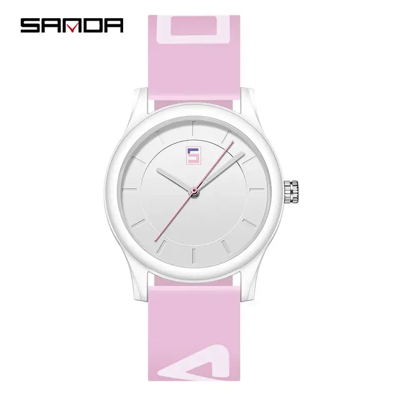 Waterproof Silicone Strap Watch for Men Women Sporty Student - Image 3