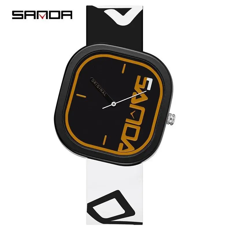 Sanda Square Watch for Men Teenagers Sports Waterproof Luminous - Image 9
