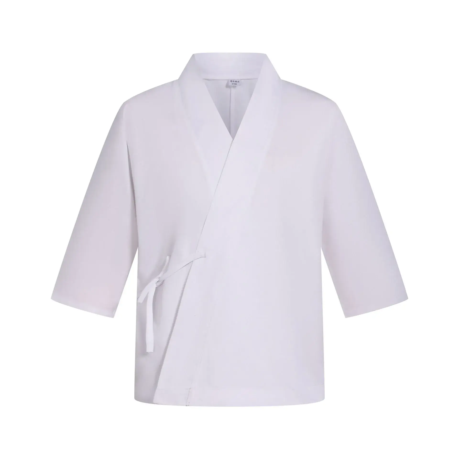 White Seven-Point Sleeve Kimono for Men - Image 5