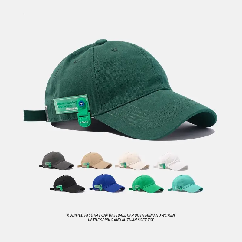 Men Baseball Cap Dark Green Sunshade Spring Autumn Soft Cotton - Image 12