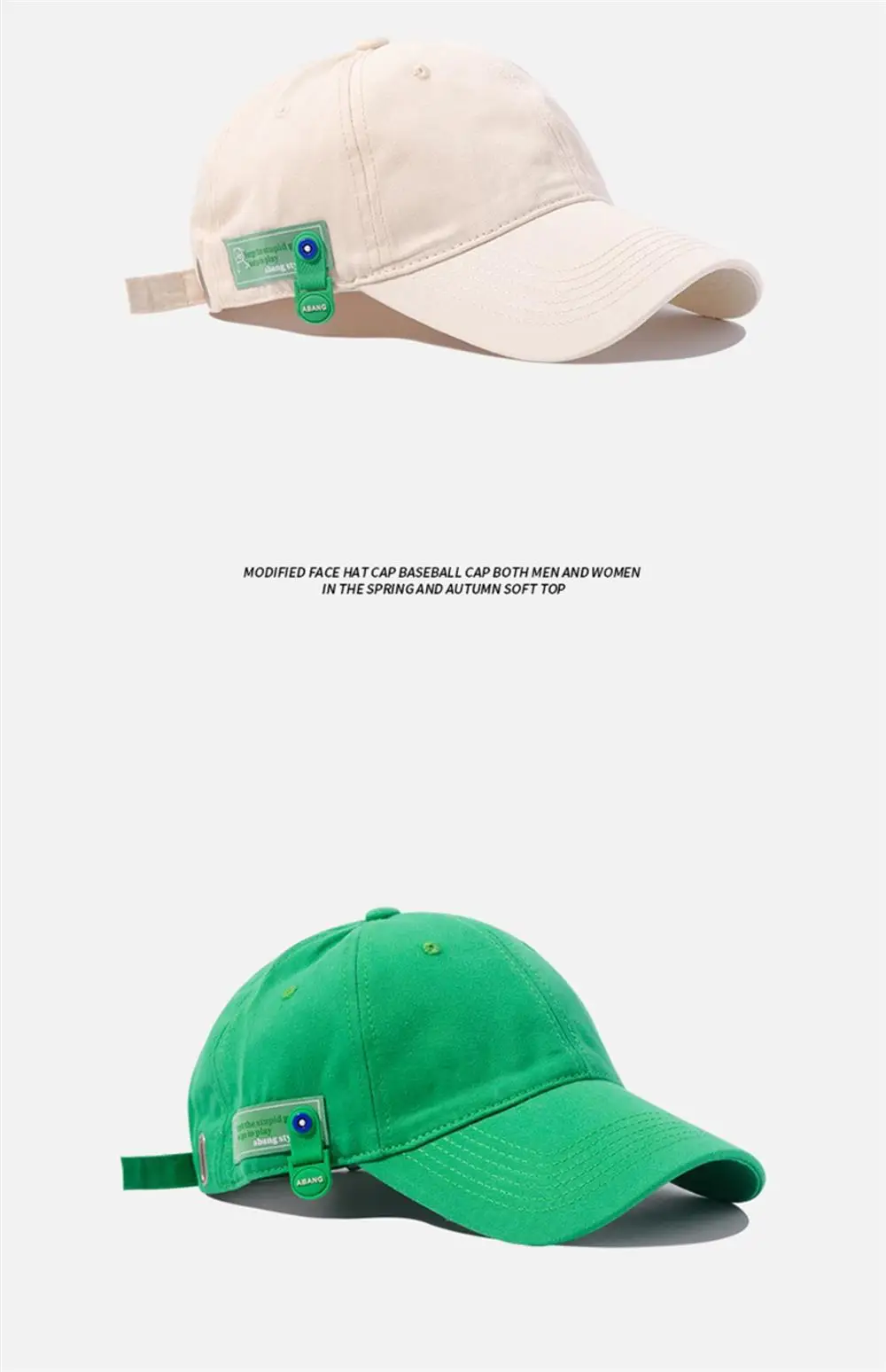 Men Baseball Cap Dark Green Sunshade Spring Autumn Soft Cotton — feature 34