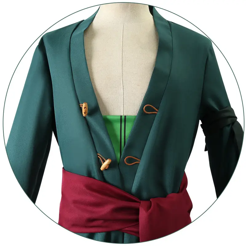 Zoro Wano Children's Green Belt Cosplay Dress - Image 5