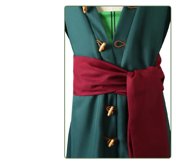 Zoro Wano Children's Green Belt Cosplay Dress — feature 9