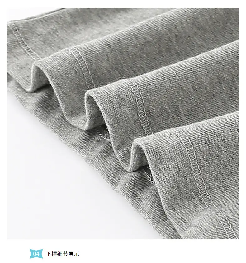 Gray Cotton Long Sleeve T-Shirt for Boys — feature 9