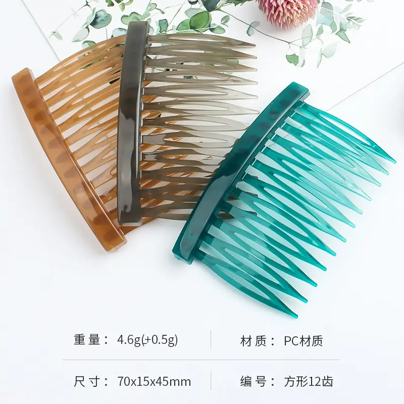 2022 UV Craft Square Hair Combs 12-Tooth Set - Image 7