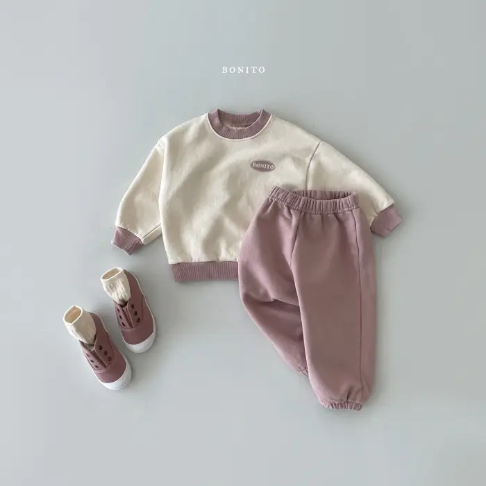 Children's Korean Kids Sweatshirt Trousers Set Spring Autumn - Image 5