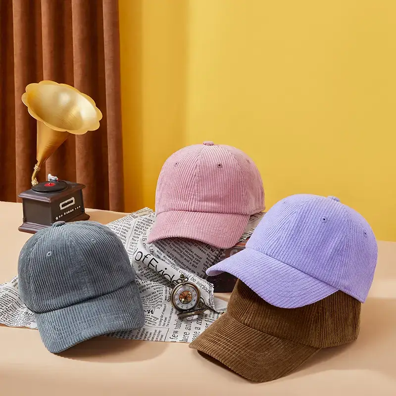 Korean Corduroy Baseball Cap Women Sun Protection - Image 9