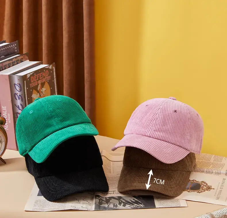 Korean Corduroy Baseball Cap Women Sun Protection — feature 12