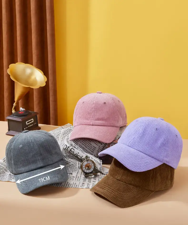 Korean Corduroy Baseball Cap Women Sun Protection — feature 17