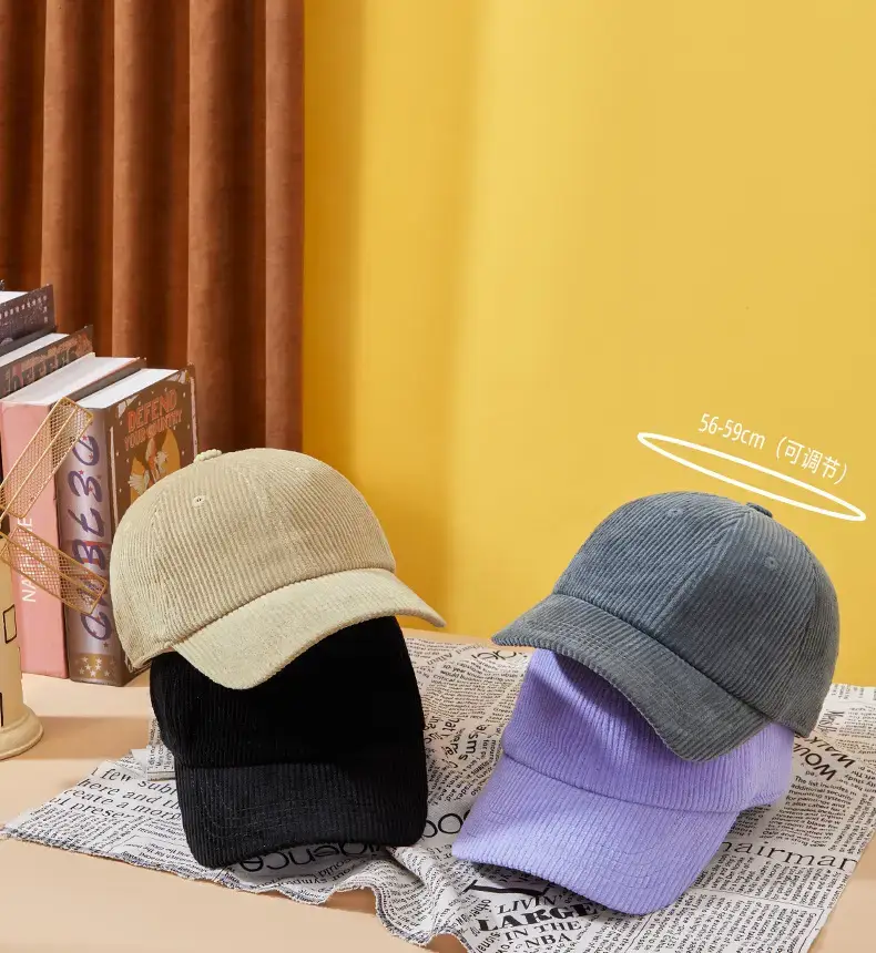 Korean Corduroy Baseball Cap Women Sun Protection — feature 19