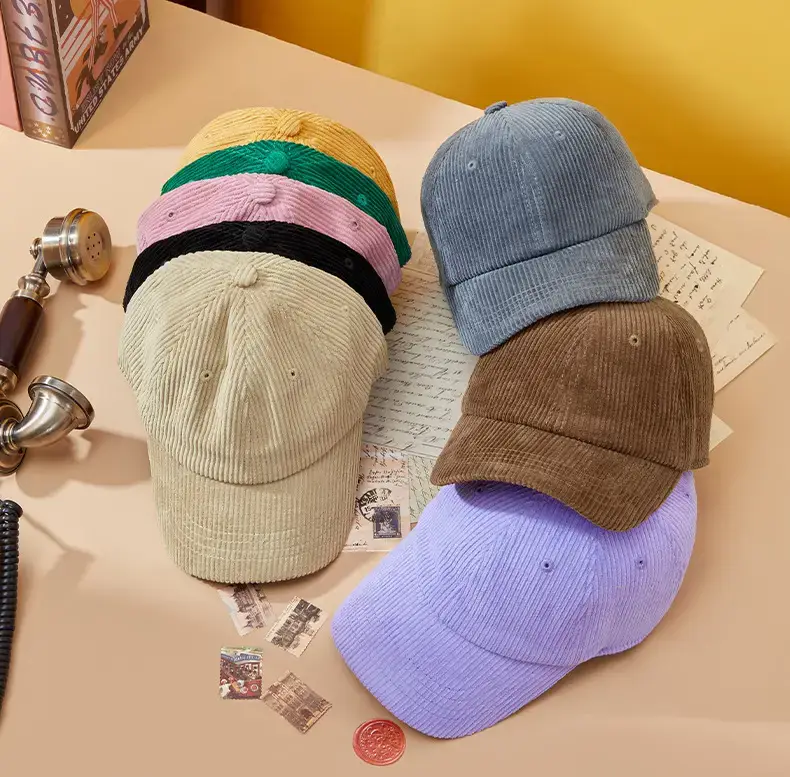 Korean Corduroy Baseball Cap Women Sun Protection — feature 21