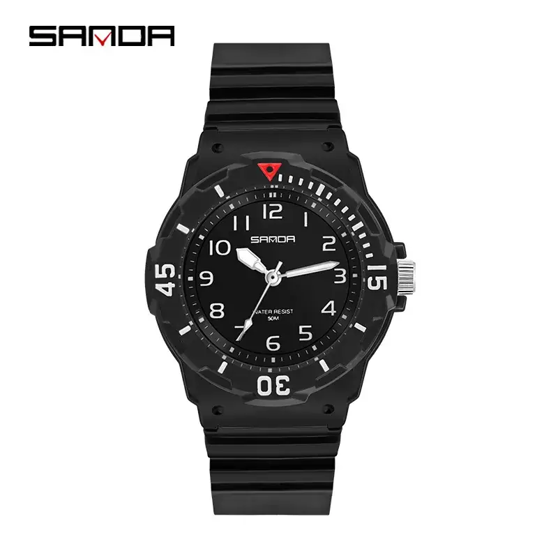Sanda Mint Green Quartz Watch for Men Women