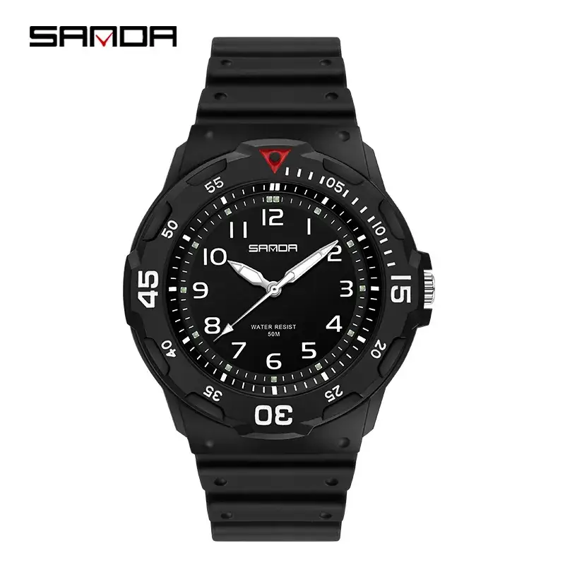Sanda Mint Green Quartz Watch for Men Women