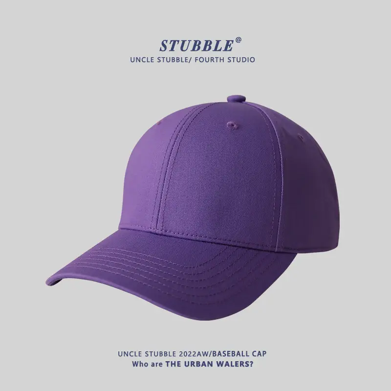 Brown Baseball Cap for Boys Girls Hard Top Peaked - Image 11
