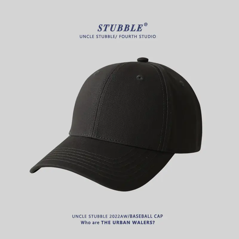 Brown Baseball Cap for Boys Girls Hard Top Peaked - Image 15