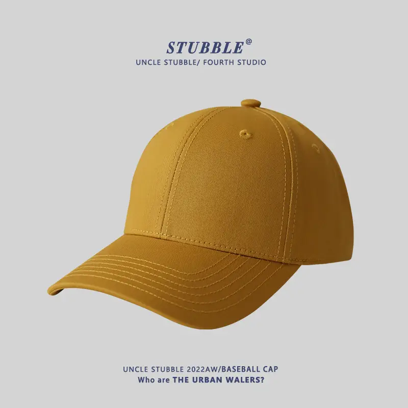 Brown Baseball Cap for Boys Girls Hard Top Peaked - Image 5