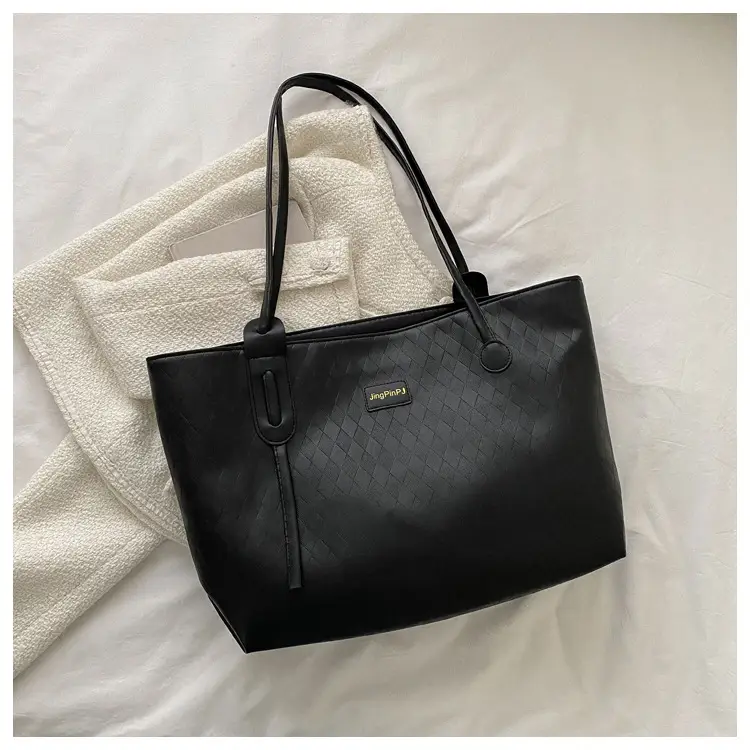 Women's Canvas Shoulder Bag White Brown 2026 Spring - Image 2