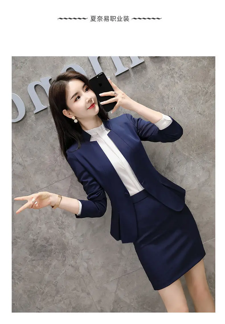 Women Business Suit Korean Style Autumn Three-Piece Set — feature 14
